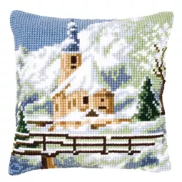 Vervaco Alpine Church Christmas Cross Stitch Kit