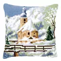 Image of Vervaco Alpine Church Christmas Cross Stitch Kit