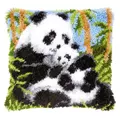 Image of Vervaco Panda Latch Hook Cushion Kit