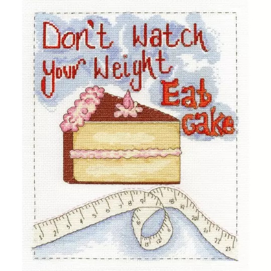Image 1 of DMC Eat Cake Cross Stitch Kit