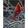 Image of Dimensions Ice Cardinal Christmas Cross Stitch Kit