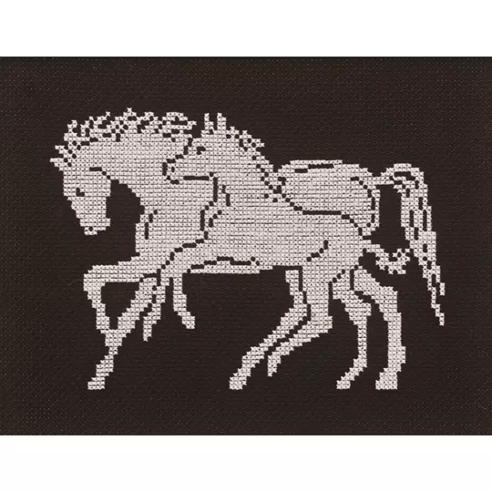 Image 1 of Permin Horse and Foal Cross Stitch Kit