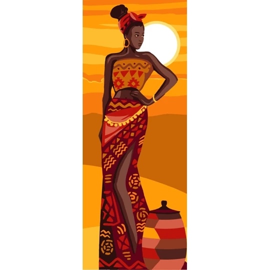 Image 1 of Royal Paris African Beauty Tapestry Canvas