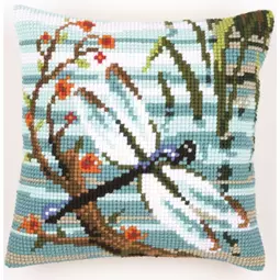 Vervaco Dragonfly Cushion Cross Stitch Kit
