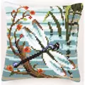 Image of Vervaco Dragonfly Cushion Cross Stitch Kit