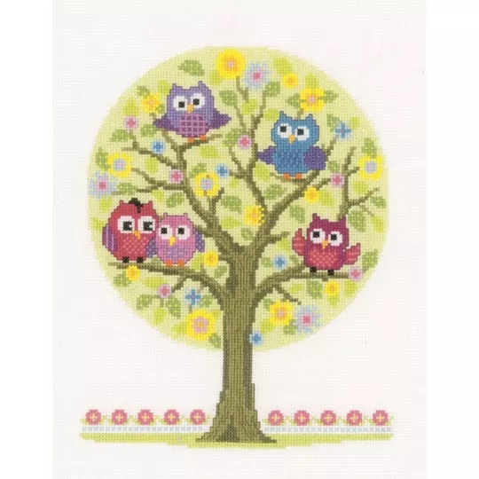 Image 1 of Vervaco The Owls Have It Cross Stitch Kit