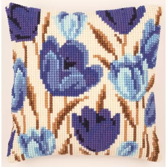 Image 1 of Vervaco Crocus Cushion Cross Stitch Kit