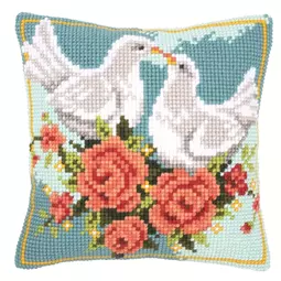 Vervaco White Doves Cushion Cross Stitch Kit