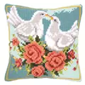 Image of Vervaco White Doves Cushion Cross Stitch Kit