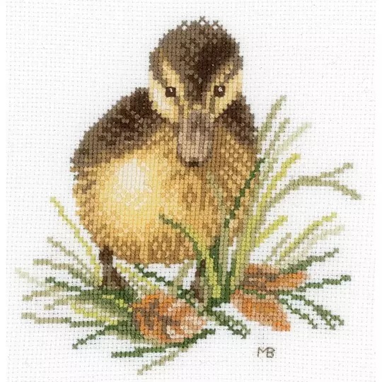 Image 1 of Lanarte Duckling 1 Cross Stitch Kit