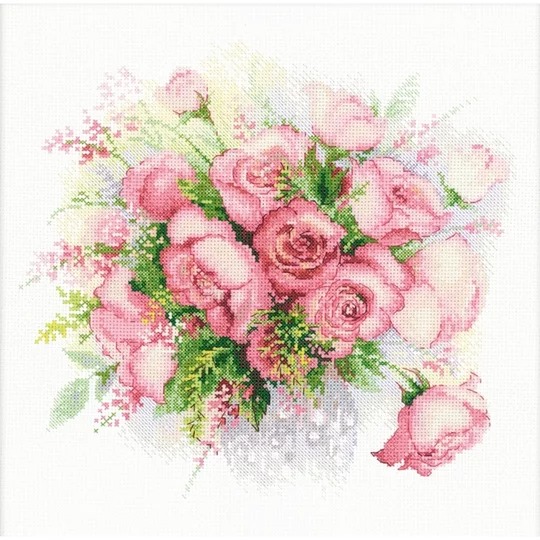 Image 1 of RIOLIS Watercolour Roses Cross Stitch Kit