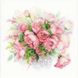 RIOLIS Watercolour Roses Cross Stitch Kit