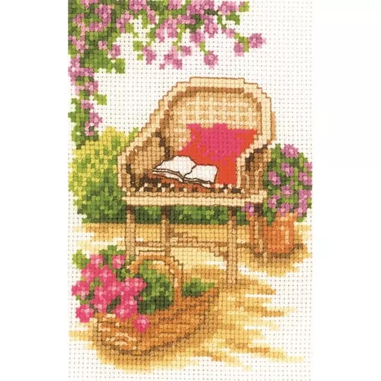 Image 1 of Vervaco Wicker Chair Cross Stitch Kit