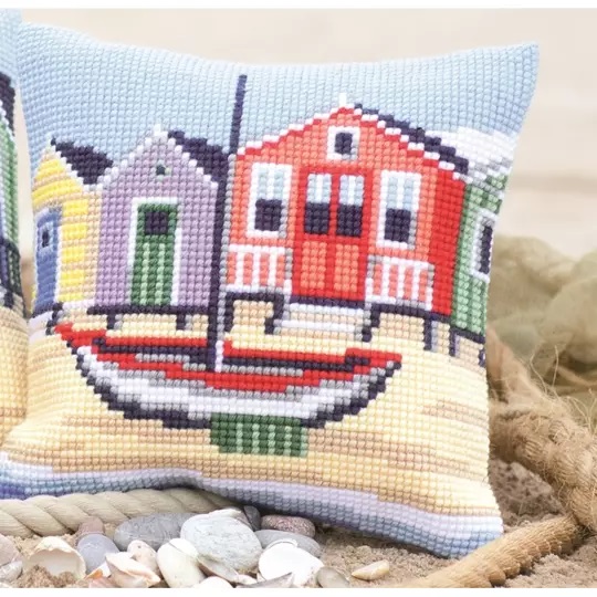 Image 1 of Vervaco Seafront Cushion Cross Stitch Kit