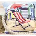 Image of Vervaco Beach Chair Cushion Cross Stitch Kit