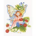 Image of Lanarte Strawberry Fairy - Evenweave Cross Stitch Kit