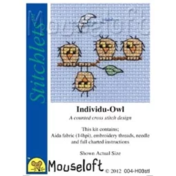 Mouseloft Individu-Owl Cross Stitch Kit