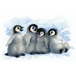 RIOLIS Funny Penguins Christmas Cross Stitch Kit