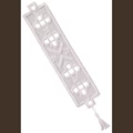 Image of Permin Hardanger Bookmark 3 Embroidery Kit