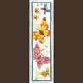 Image of Vervaco Butterflies Bookmark 2 Cross Stitch Kit