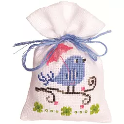 Vervaco Blue Bird Bag Cross Stitch Kit