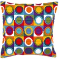 Image of Vervaco Colourful Circles Cushion Long Stitch Kit