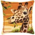 Image of Vervaco Giraffe Cushion Cross Stitch Kit
