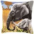 Image of Vervaco Elephant Love Cushion Cross Stitch Kit