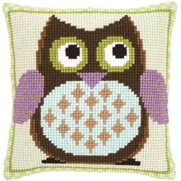 Vervaco Mister Owl Cushion Cross Stitch Kit