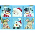 Image of Design Works Crafts Funny Friends Ornaments Christmas Cross Stitch Kit