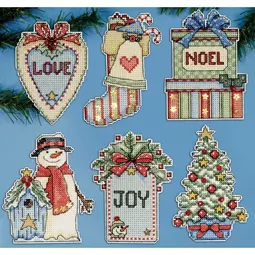 Design Works Crafts Country Christmas Ornaments Cross Stitch Kit