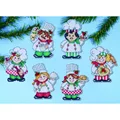 Image of Design Works Crafts Cooking up Christmas Ornaments Cross Stitch Kit