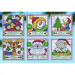 Design Works Crafts Christmas Tags Ornaments Cross Stitch Kit