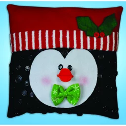 Design Works Crafts Penguin Button Pillow Christmas Craft Kit