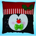 Image of Design Works Crafts Penguin Button Pillow Christmas Craft Kit
