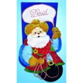 Image of Design Works Crafts Cowboy Santa Felt Stocking Christmas Craft Kit