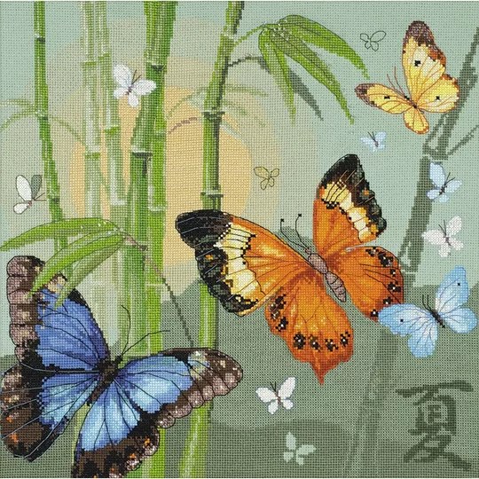 Image 1 of RIOLIS Butterflies Cross Stitch Kit