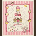 Image of Anchor Cupcake Stand Cross Stitch Kit