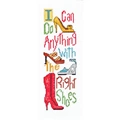 Image of Bobbie G Designs The Right Shoes Cross Stitch Kit