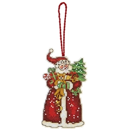 Dimensions Santa Ornament Christmas Cross Stitch Kit