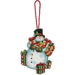 Dimensions Snowman Ornament Christmas Cross Stitch Kit