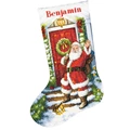 Image of Dimensions Welcome Santa Stocking Christmas Cross Stitch Kit