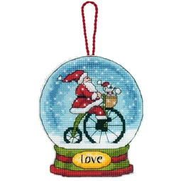 Dimensions Love Globe Ornament Christmas Cross Stitch Kit