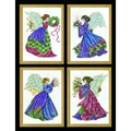 Image of Design Works Crafts Four Christmas Angels Cross Stitch Kit