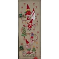 Image of Permin Children and Snowman Advent Christmas Cross Stitch Kit