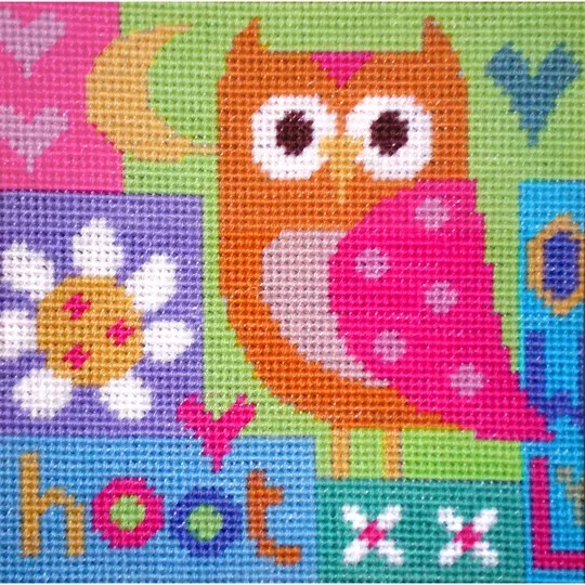 Image 1 of Stitching Shed Hoot Tapestry Kit