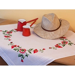 Deco-Line Poppies Tablecloth Embroidery Kit