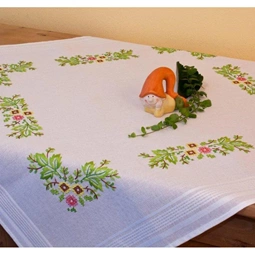 Deco-Line Leafy Tablecloth Embroidery Kit