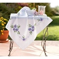 Image of Deco-Line Blue Daisy Tablecloth Embroidery Kit