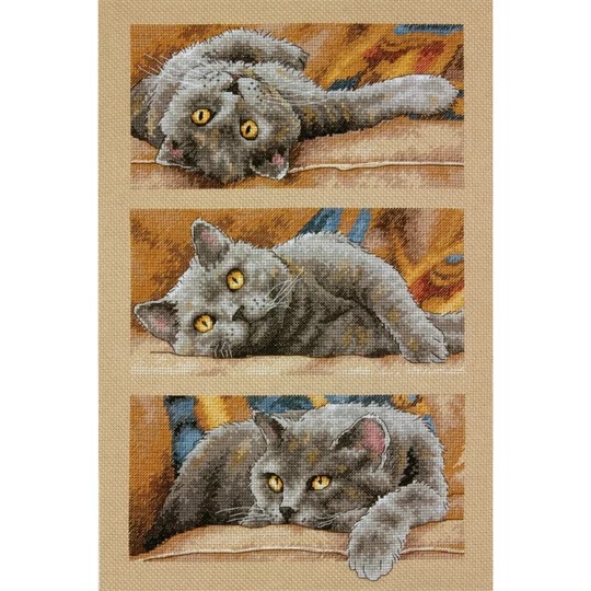 Image 1 of Dimensions Max the Cat Cross Stitch Kit